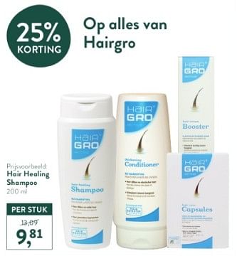Promotions Hair healing shampoo - Hair Gro - Valide de 05/05/2024 à 12/05/2024 chez Holland & Barret