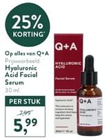Promoties Hyaluronic acid facial serum - Q + A - Geldig van 05/05/2024 tot 12/05/2024 bij Holland & Barret