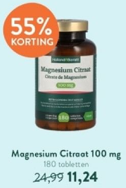 Promoties Magnesium citraat 100 mg - Huismerk - Holland & Barrett - Geldig van 05/05/2024 tot 12/05/2024 bij Holland & Barret