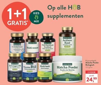 Promoties Matcha poeder biclogisch - Huismerk - Holland & Barrett - Geldig van 05/05/2024 tot 12/05/2024 bij Holland & Barret