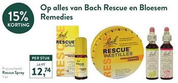 Promotions Rescue spray - Bach - Valide de 05/05/2024 à 12/05/2024 chez Holland & Barret