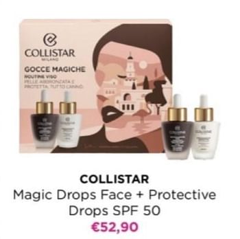 Promoties Collistar magic drops face + protective drops spf 50 - Collistar - Geldig van 06/05/2024 tot 12/05/2024 bij ICI PARIS XL