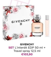 Givenchy set l`interdit edp + travel spray-Givenchy