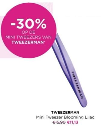 Promoties Tweezerman mini tweezer blooming lilac - Tweezerman - Geldig van 06/05/2024 tot 12/05/2024 bij ICI PARIS XL