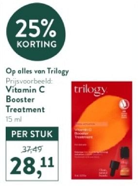 Promotions Vitamin c booster treatment - trilogy - Valide de 05/05/2024 à 12/05/2024 chez Holland & Barret