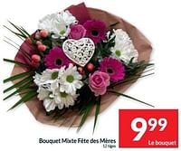 Promotions Bouquet mixte fête des mères - Produit maison - Intermarche - Valide de 07/05/2024 à 12/05/2024 chez Intermarche