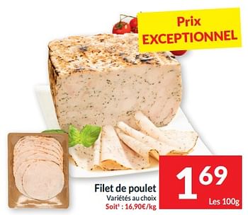 Promoties Filet de poulet - Huismerk - Intermarche - Geldig van 07/05/2024 tot 12/05/2024 bij Intermarche