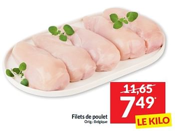 Promotions Filets de poulet - Produit maison - Intermarche - Valide de 07/05/2024 à 12/05/2024 chez Intermarche