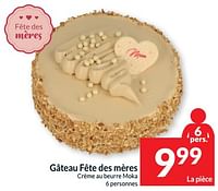 Promotions Gâteau fête des mères crème au beurre moka - Produit maison - Intermarche - Valide de 07/05/2024 à 12/05/2024 chez Intermarche
