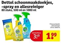 Promoties Allesreiniger citrus - Dettol - Geldig van 07/05/2024 tot 12/05/2024 bij Kruidvat