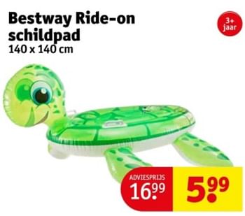 Promotions Bestway ride-on schildpad - BestWay - Valide de 07/05/2024 à 12/05/2024 chez Kruidvat