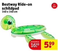Promoties Bestway ride-on schildpad - BestWay - Geldig van 07/05/2024 tot 12/05/2024 bij Kruidvat