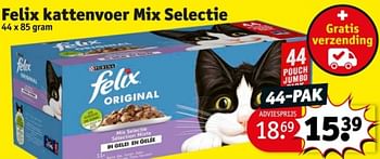 Promoties Felix kattenvoer mix selectie - Purina - Geldig van 07/05/2024 tot 12/05/2024 bij Kruidvat