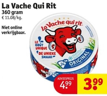 Promoties La vache qui rit - La Vache Qui Rit - Geldig van 07/05/2024 tot 12/05/2024 bij Kruidvat