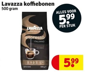 Promotions Lavazza koffiebonen - Lavazza - Valide de 07/05/2024 à 12/05/2024 chez Kruidvat