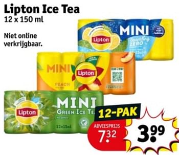 Promotions Lipton ice tea - Lipton - Valide de 07/05/2024 à 12/05/2024 chez Kruidvat