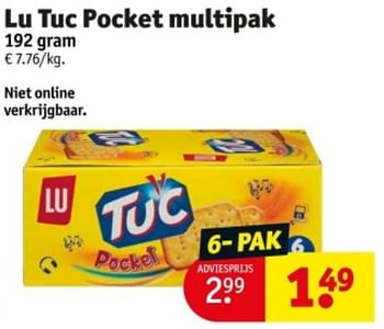 Promoties Lu tuc pocket multipak - Lu - Geldig van 07/05/2024 tot 12/05/2024 bij Kruidvat