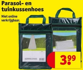 Promotions Parasol- en tuinkussenhoes - Produit maison - Kruidvat - Valide de 07/05/2024 à 12/05/2024 chez Kruidvat