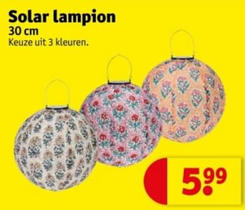 Promotions Solar lampion - Produit maison - Kruidvat - Valide de 07/05/2024 à 12/05/2024 chez Kruidvat