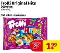 Promoties Trolli original hits - Trolli - Geldig van 07/05/2024 tot 12/05/2024 bij Kruidvat