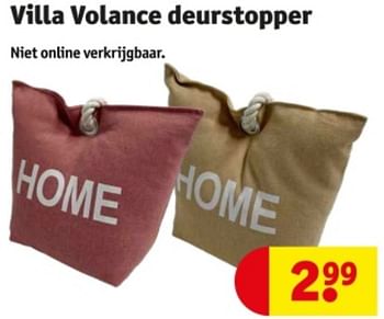 Promotions Villa volance deurstopper - Villa Volance - Valide de 07/05/2024 à 12/05/2024 chez Kruidvat