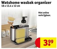 Promoties Watshome wasbak organizer - Watshome - Geldig van 07/05/2024 tot 12/05/2024 bij Kruidvat