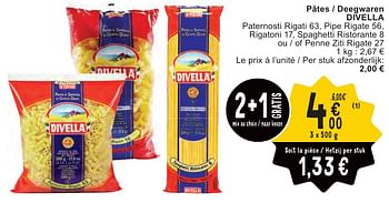 Promoties Pâtes - deegwaren divella - Divella - Geldig van 07/05/2024 tot 13/05/2024 bij Cora