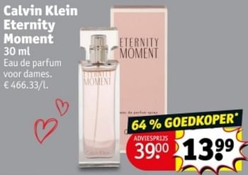 Promoties Calvin klein eternity moment edp - Calvin Klein - Geldig van 07/05/2024 tot 12/05/2024 bij Kruidvat