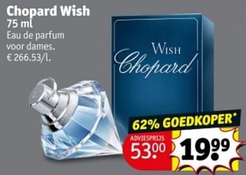 Promotions Chopard wish edp - Chopard Wish - Valide de 07/05/2024 à 12/05/2024 chez Kruidvat