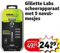 Gillette labs scheerapparaat met 5 navulmesjes-Gillette