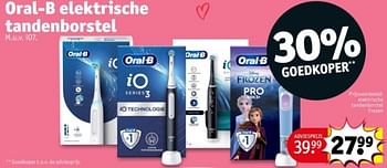 Promotions Oral-b elektrische tandenborstel frozen - Oral-B - Valide de 07/05/2024 à 12/05/2024 chez Kruidvat