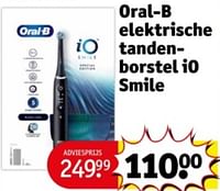 Promoties Oral-b elektrische tandenborstel io smile - Oral-B - Geldig van 07/05/2024 tot 12/05/2024 bij Kruidvat