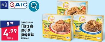 Promoties Filets de poulet préparés - TUPELO FARM - Geldig van 13/05/2024 tot 19/05/2024 bij Aldi