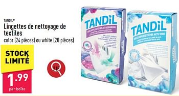 Promotions Lingettes de nettoyage de textiles - Tandil - Valide de 13/05/2024 à 19/05/2024 chez Aldi