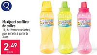 Promotions Maxijouet souffleur de bulles - Produit maison - Aldi - Valide de 13/05/2024 à 19/05/2024 chez Aldi