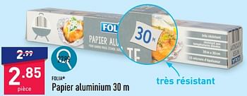 Promoties Papier aluminium 30 m - FOLIA - Geldig van 13/05/2024 tot 19/05/2024 bij Aldi