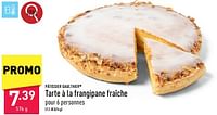 Promotions Tarte à la frangipane fraîche - Patissier Gaulthier - Valide de 13/05/2024 à 19/05/2024 chez Aldi