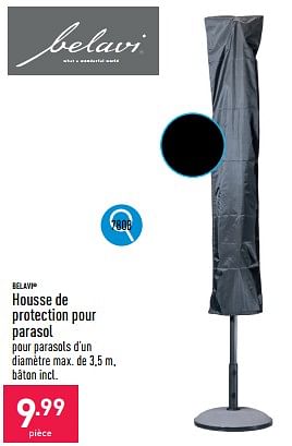 Promoties Housse de protection pour parasol - Belavi - Geldig van 13/05/2024 tot 19/05/2024 bij Aldi