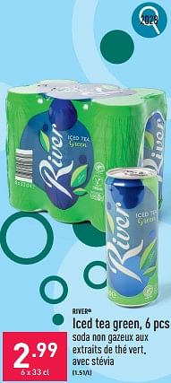 Promotions Iced tea green - River - Valide de 13/05/2024 à 19/05/2024 chez Aldi