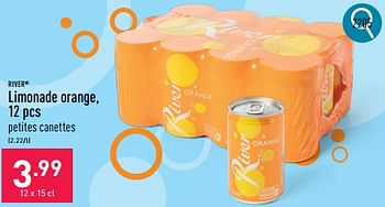Promotions Limonade orange - River - Valide de 13/05/2024 à 19/05/2024 chez Aldi