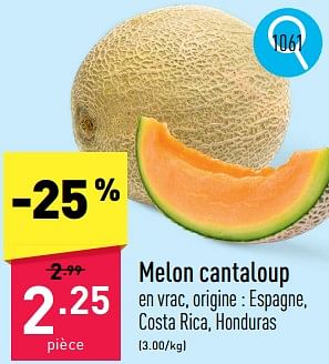 Promoties Melon cantaloup - Huismerk - Aldi - Geldig van 13/05/2024 tot 19/05/2024 bij Aldi