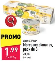 Promotions Morceaux d’ananas - Queen's Jewel - Valide de 13/05/2024 à 19/05/2024 chez Aldi