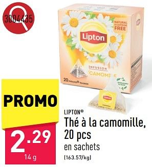 Promotions Thé à la camomille - Lipton - Valide de 13/05/2024 à 19/05/2024 chez Aldi