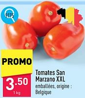 Promotions Tomates san marzano xxl - Produit maison - Aldi - Valide de 13/05/2024 à 19/05/2024 chez Aldi