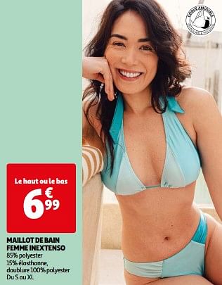 Promoties Maillot de bain femme inextenso - Inextenso - Geldig van 07/05/2024 tot 21/05/2024 bij Auchan
