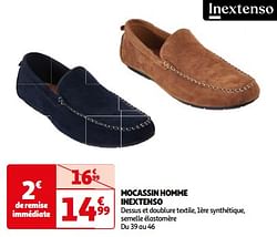 Mocassin homme inextenso