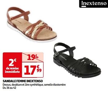 Promotions Sandale femme inextenso - Inextenso - Valide de 07/05/2024 à 21/05/2024 chez Auchan Ronq