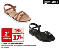 Promoties Sandale femme inextenso - Inextenso - Geldig van 07/05/2024 tot 21/05/2024 bij Auchan