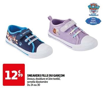 Promoties Sneakers fille ou garçon - Huismerk - Auchan - Geldig van 07/05/2024 tot 21/05/2024 bij Auchan