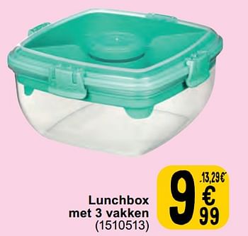 Promotions Lunchbox met 3 vakken - Sistema - Valide de 07/05/2024 à 18/05/2024 chez Cora
